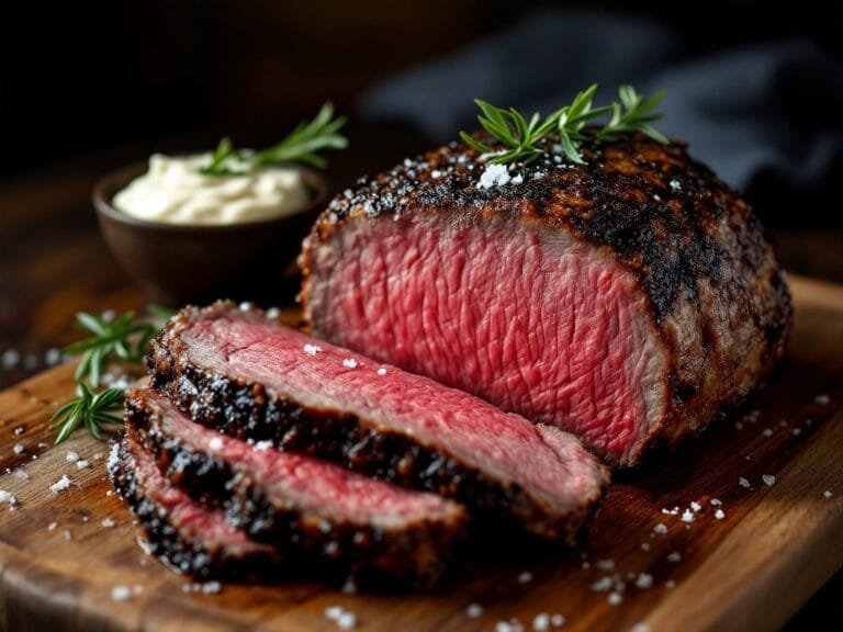 Perfectly Juicy Prime Rib with Horseradish Cream