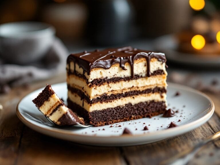 Decadent No Bake Chocolate Eclair Cake
