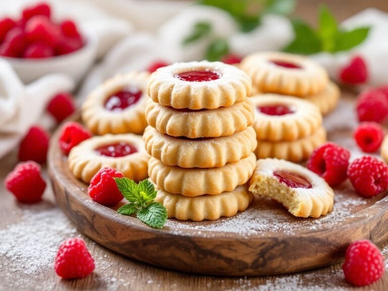 Delicious Homemade Raspberry Linzer Cookies