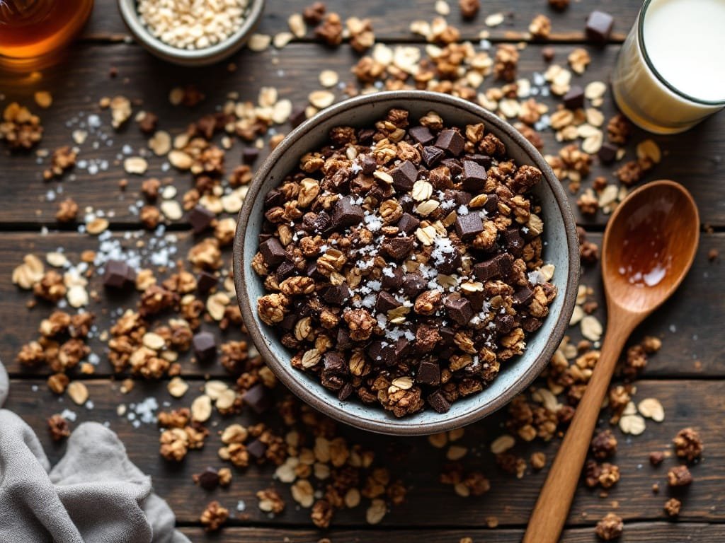 Dark Chocolate & Sea Salt Granola - The Kitchens Aid - The Kitchens Aid