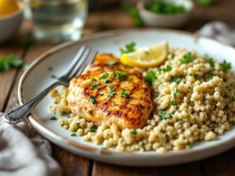 Lemon Herb Chicken with Quinoa