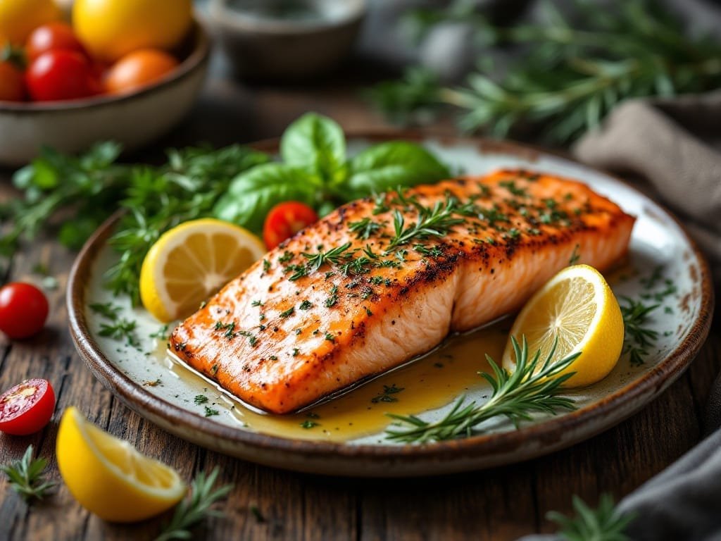 Lemon Herb Salmon - The Kitchens Aid - The Kitchens Aid