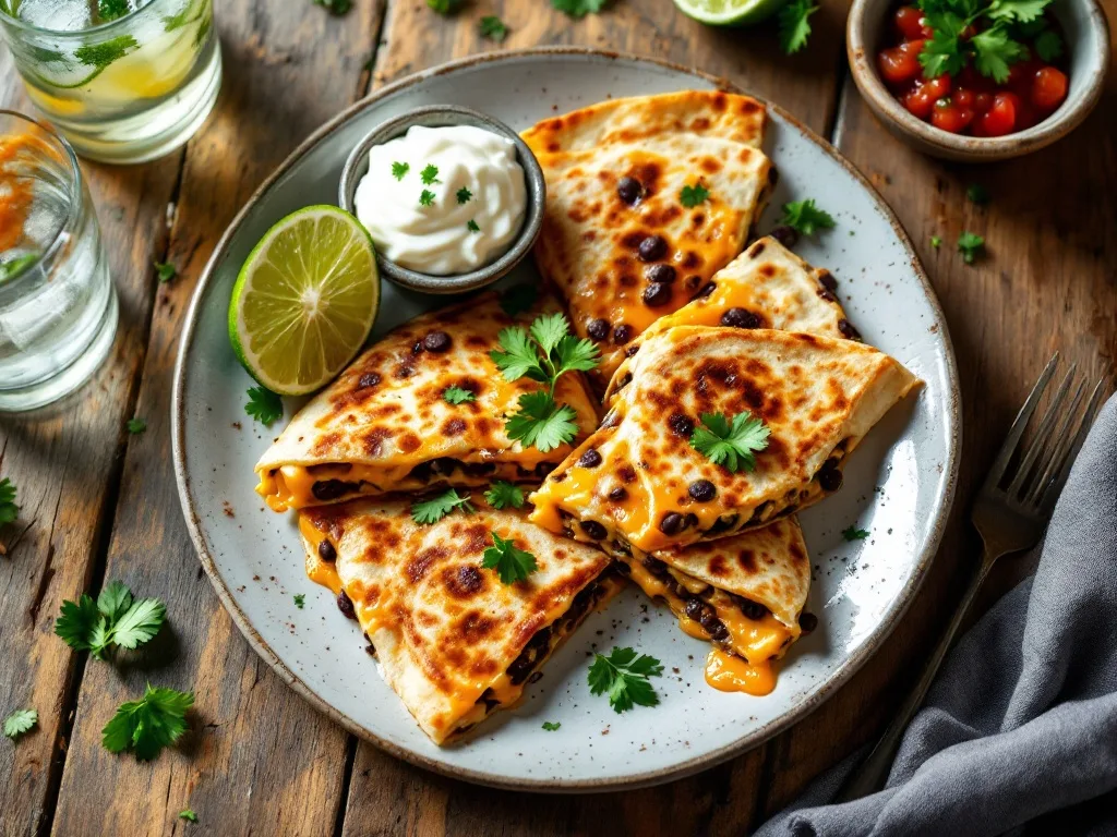 Black Bean and Cheese Quesadillas