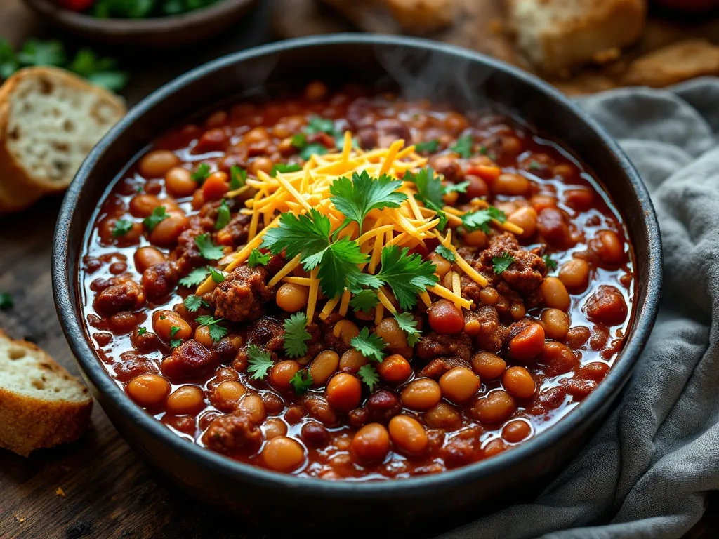 Chili with Canned Beans and Ground Beef