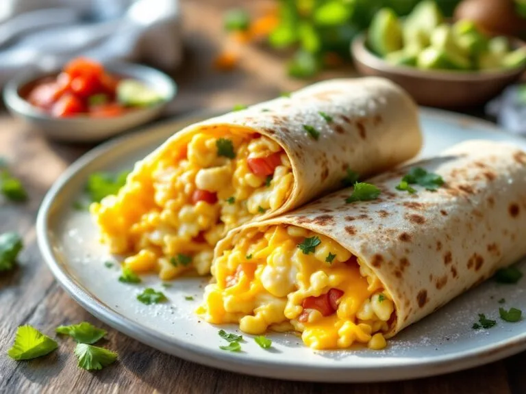 Egg and Cheese Breakfast Burritos