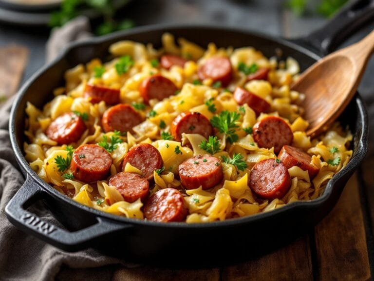 Cabbage and Sausage Skillet