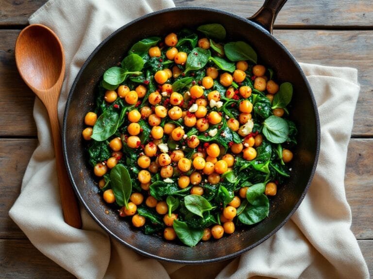 Chickpea and Spinach Stir-Fry