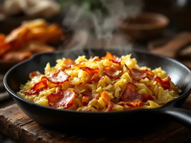 Crispy Bacon and Cabbage Skillet