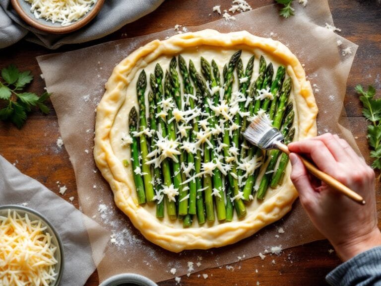 Flaky Buttery Asparagus Puff Pastry Tart