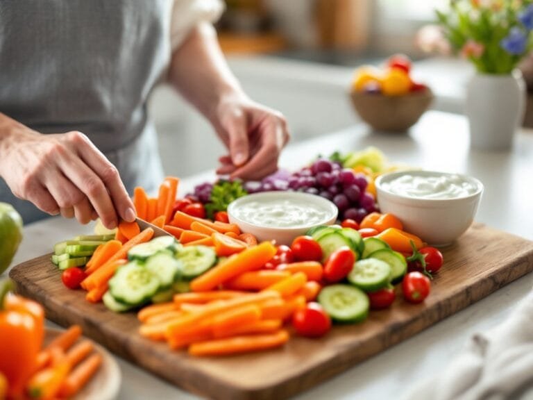 Festive Easter Bunny Veggie Tray with Homemade Ranch Dip