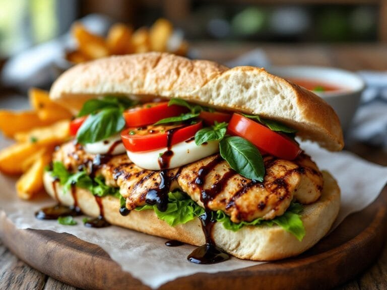 Grilled Chicken Caprese Sandwich