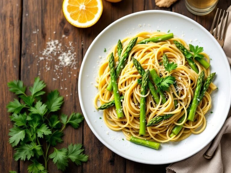 Lemon Asparagus Pasta