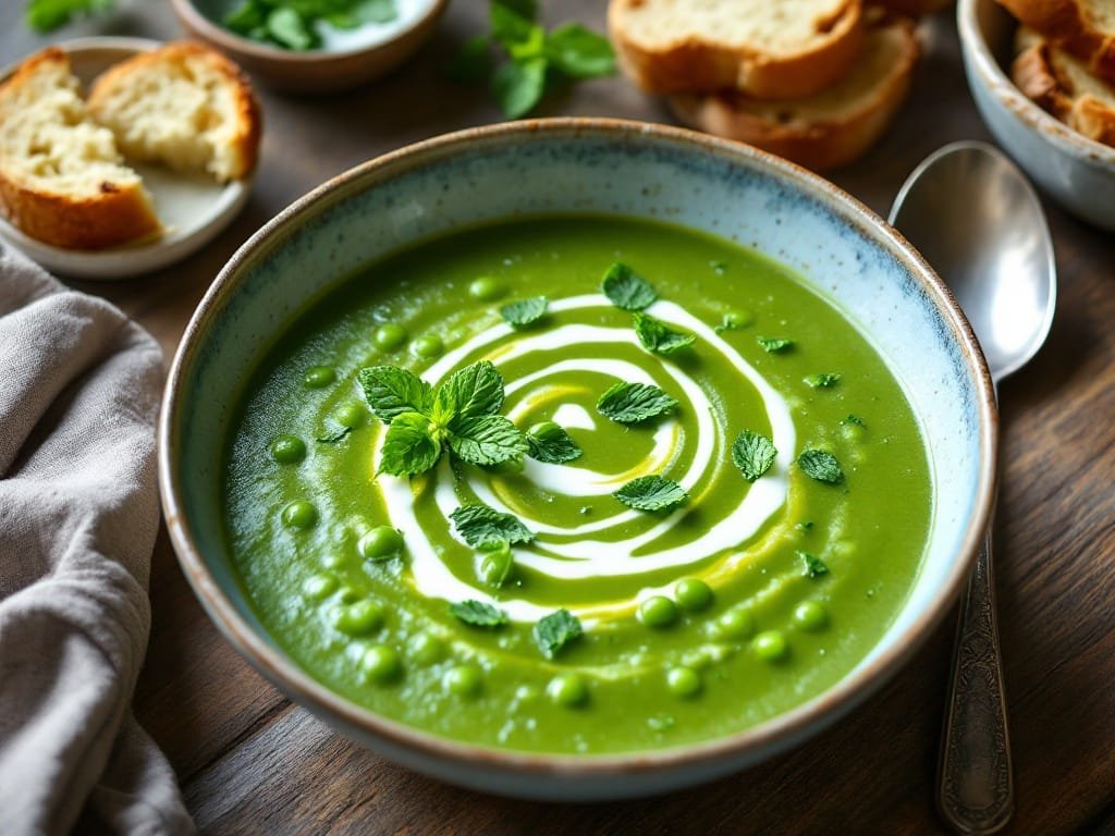 Pea and Mint Soup - The Kitchens Aid - The Kitchens Aid