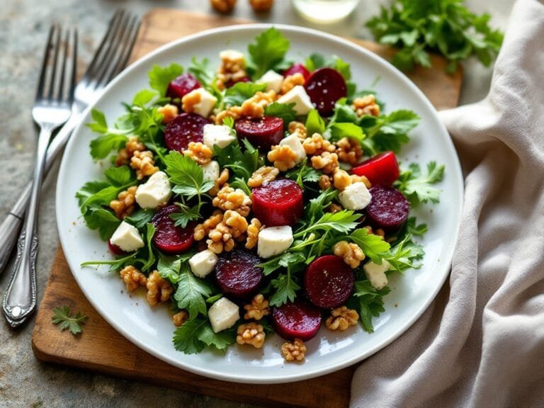Roasted Beet and Goat Cheese Salad
