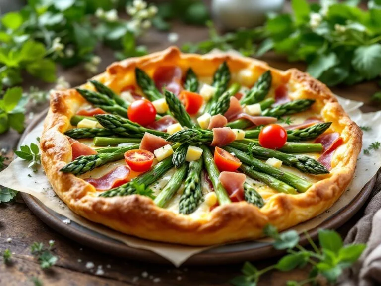 Asparagus and Prosciutto Tart