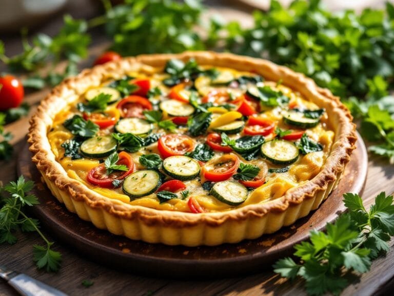 Garden Veggie Quiche