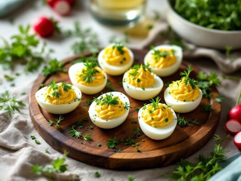 Deviled Eggs with Spring Herbs
