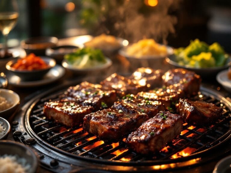 Korean BBQ beef short ribs (Galbi)