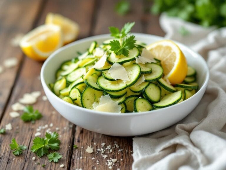 Shaved Zucchini Salad with Lemon and Parmesan