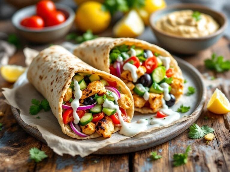 Mediterranean Chicken Pita Pockets