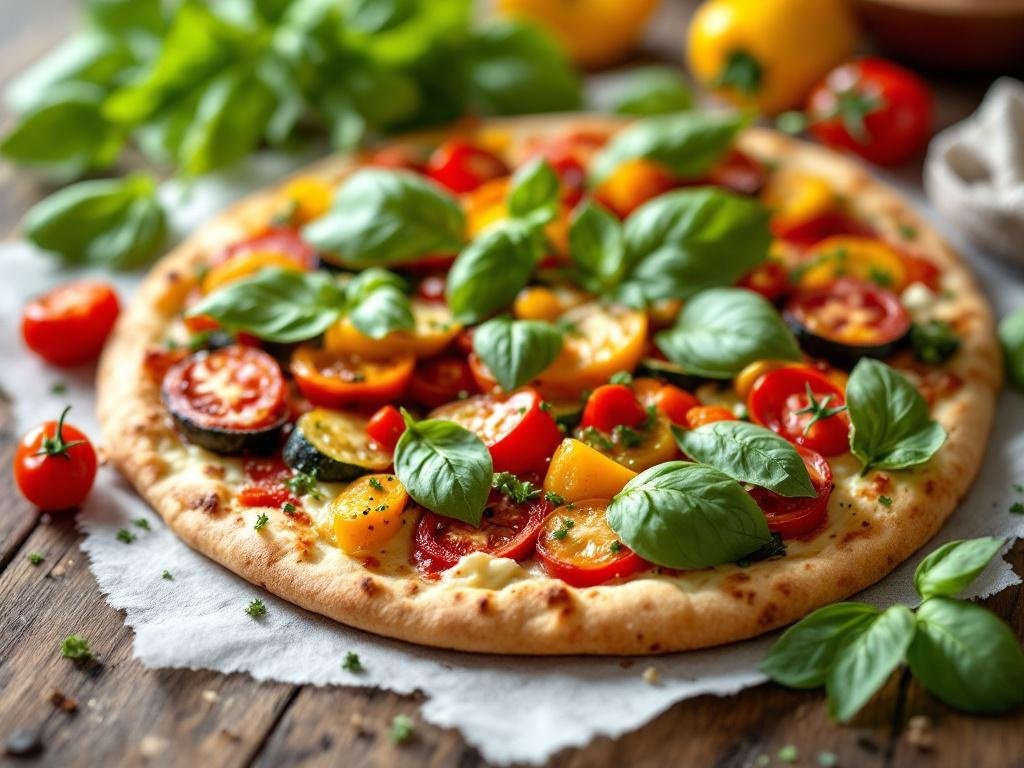 Summer Ratatouille Flatbread - The Kitchens Aid - The Kitchens Aid