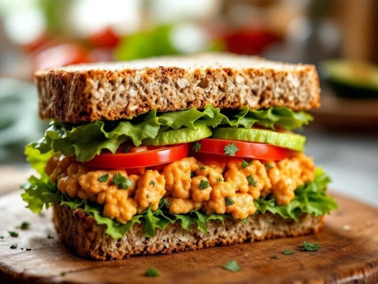 Chickpea “Tuna” Salad Sandwich (Vegan)