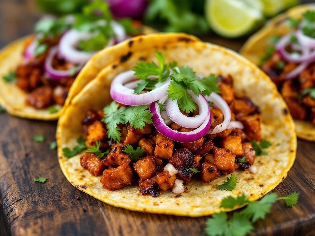 BBQ Jackfruit Tacos with Pickled Onions - The Kitchens Aid - The Kitchens Aid