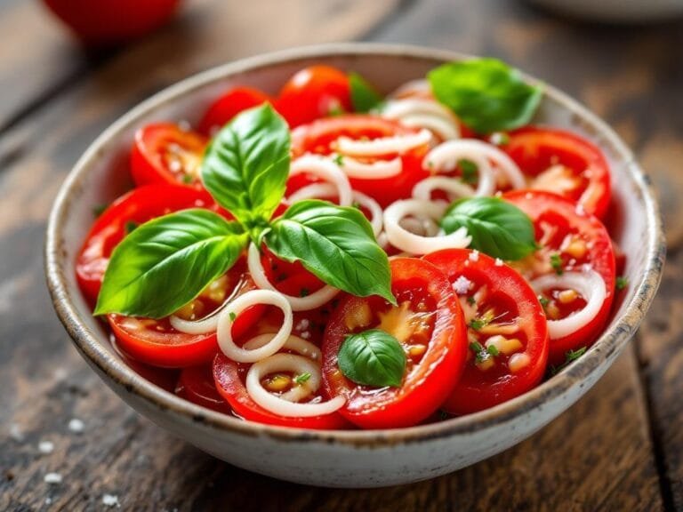 Marinated Tomato Salad with Shallots