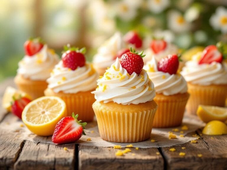 Strawberry Lemonade Cupcakes