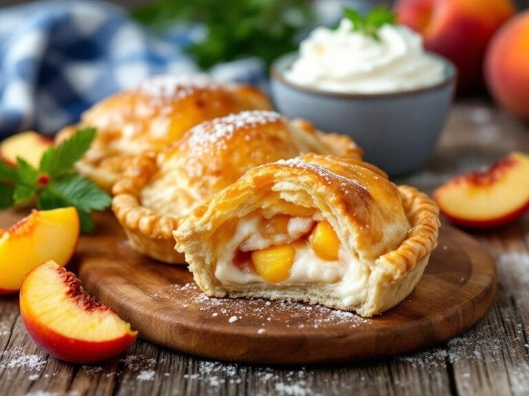 Peaches and Cream Hand Pies