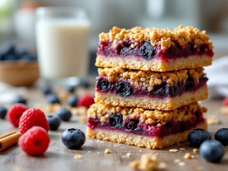 Mixed Berry Oatmeal Crumble Bars