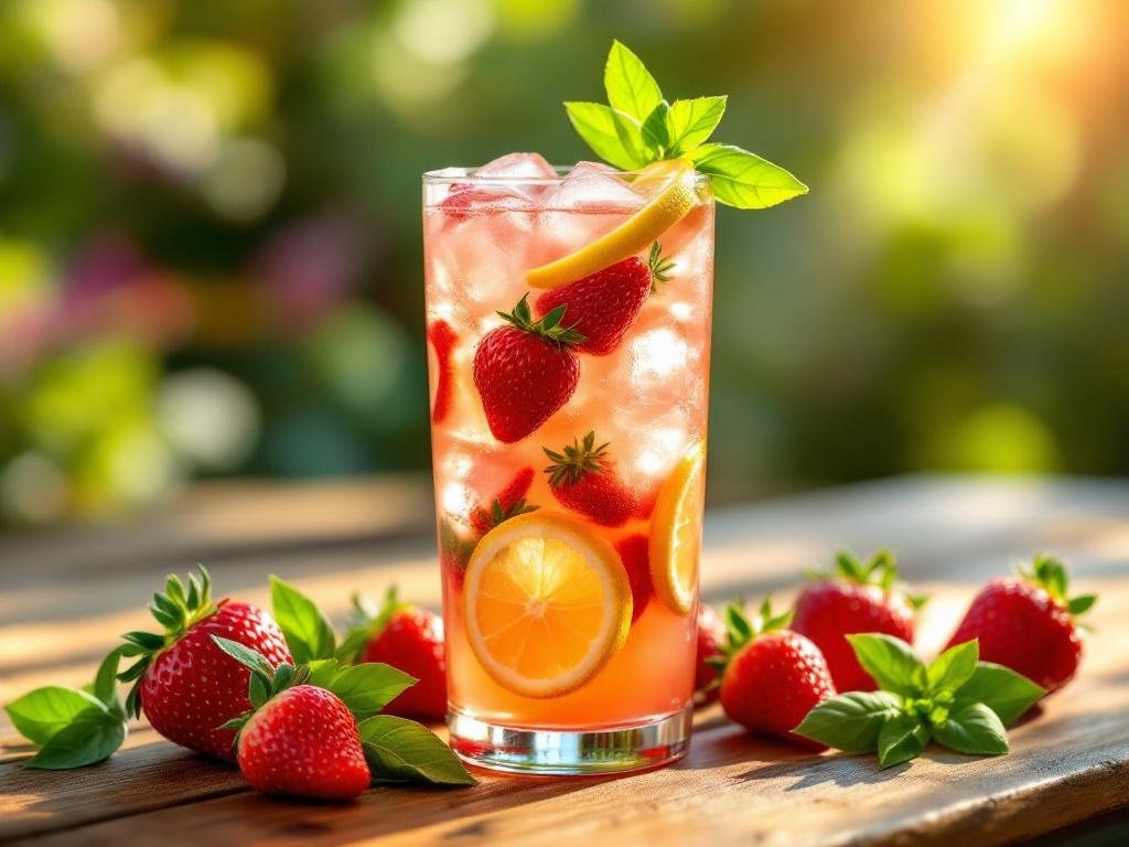 Strawberry Basil Lemonade - The Kitchens Aid - The Kitchens Aid