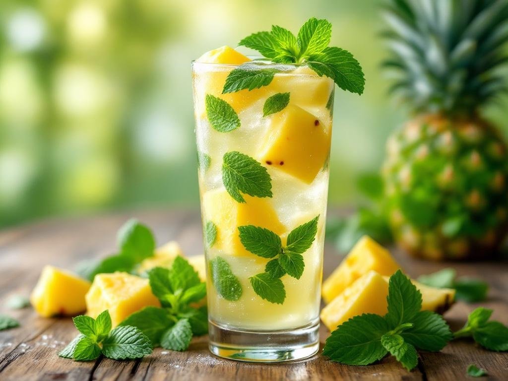 Pineapple Mint Agua Fresca - The Kitchens Aid - The Kitchens Aid