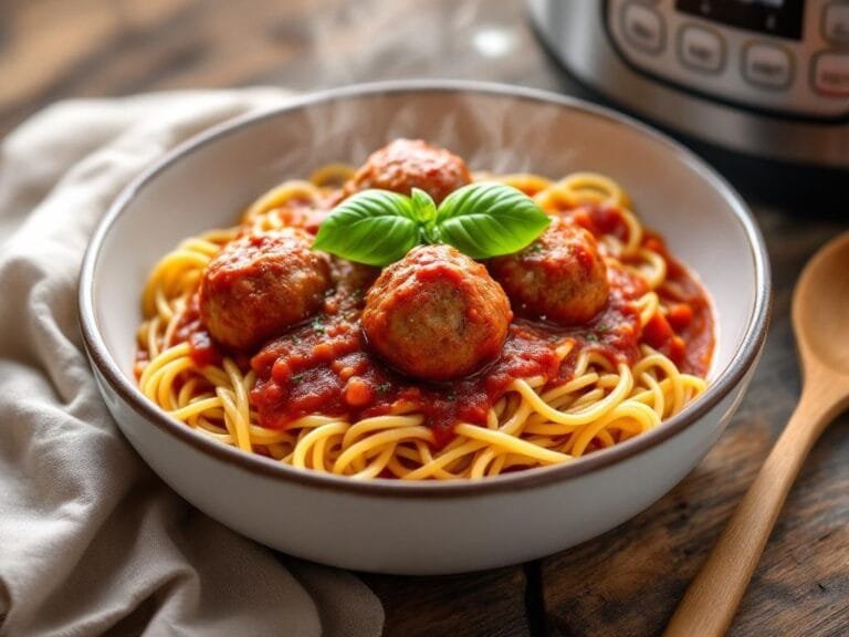 Quick & Cozy: Easy Instant Pot Spaghetti & Meatballs Recipe