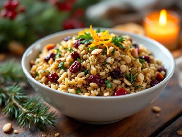 Holiday Wild Rice Pilaf with Cranberries and Fresh Herbs Recipe