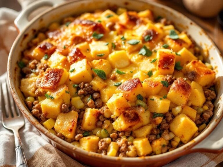 Savory Cornbread Sausage and Sage Dressing Recipe