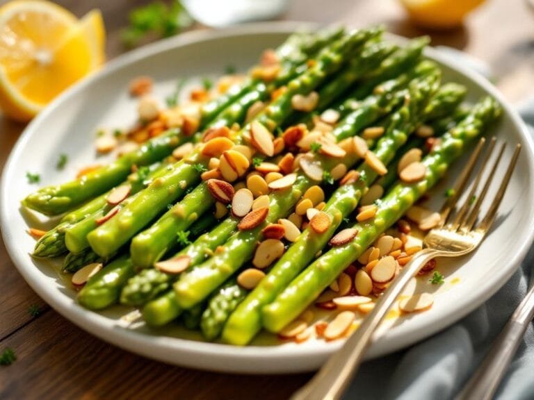 Zesty Lemon Butter Asparagus with Crunchy Toasted Almonds