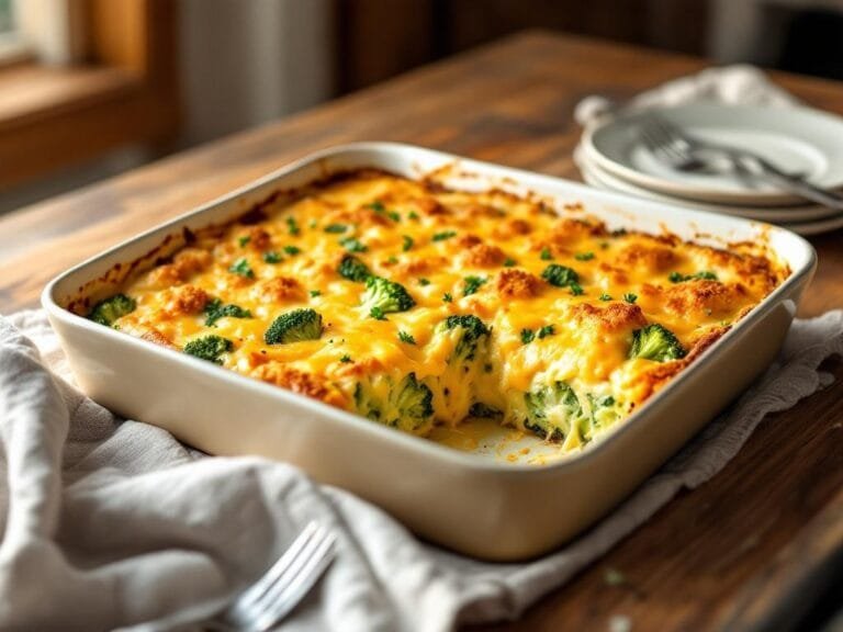 Creamy Cheesy Broccoli and Cheddar Bake Recipe