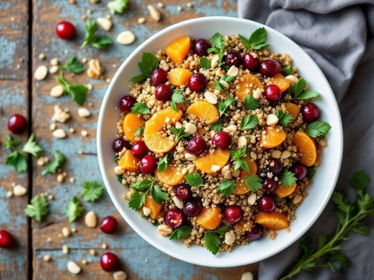 Fresh Cranberry Orange Quinoa Salad Recipe for Healthy Living