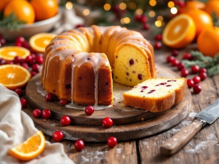 Cranberry Orange Pound Cake Recipe for a Delicious Holiday Treat