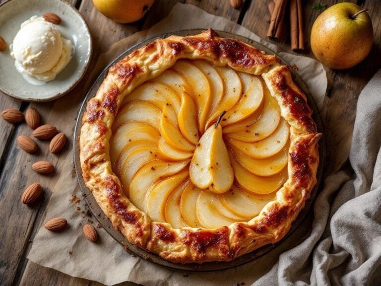 Spiced Pear and Almond Tart Recipe for Cozy Fall Baking
