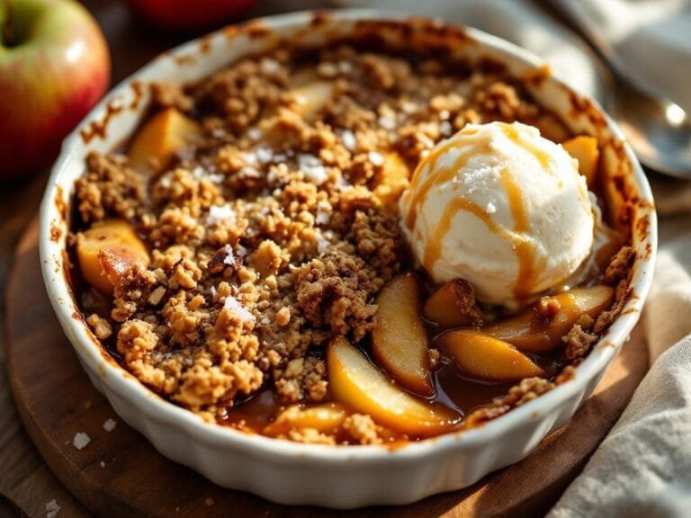 Decadent Salted Caramel Apple Crumble Recipe to Savor