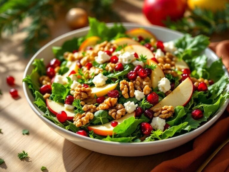 Fresh Holiday Cranberry Apple Walnut Salad Recipe