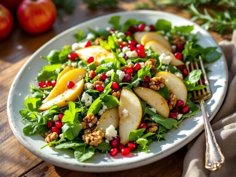 Pear Walnut and Blue Cheese Christmas Salad Recipe Ideas