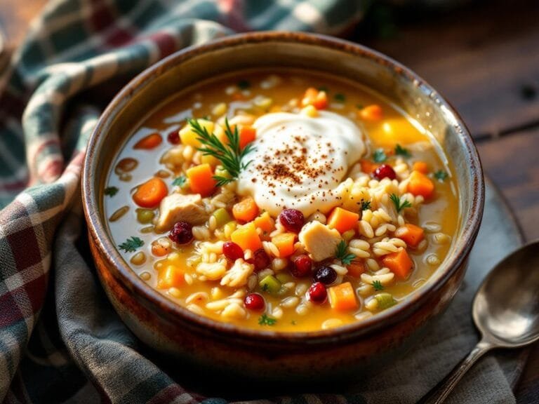Cozy Holiday Chicken and Wild Rice Soup Recipe