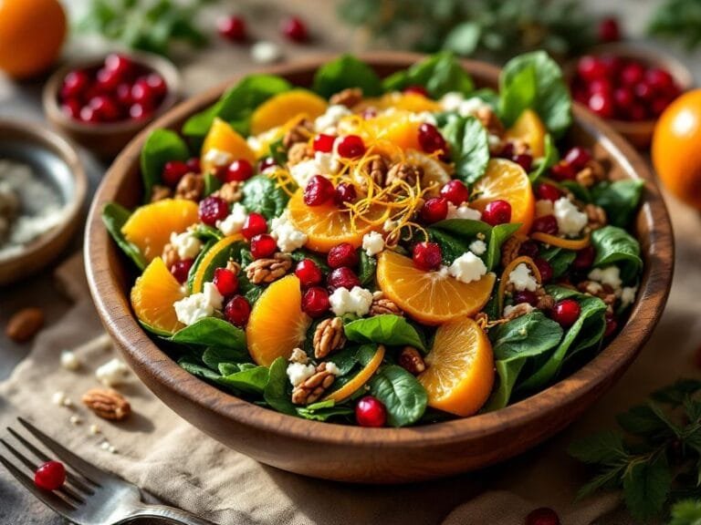 Cranberry Orange Spinach Salad Recipe for Holiday Gatherings