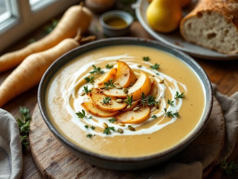 Roasted Parsnip and Pear Soup Recipe for Cozy Fall Nights
