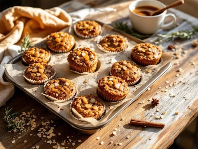 Delicious Baked Gingerbread Oatmeal Cups Recipe