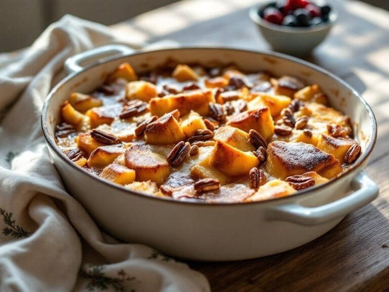 Cozy Eggnog Bread Pudding Breakfast Bake Recipe