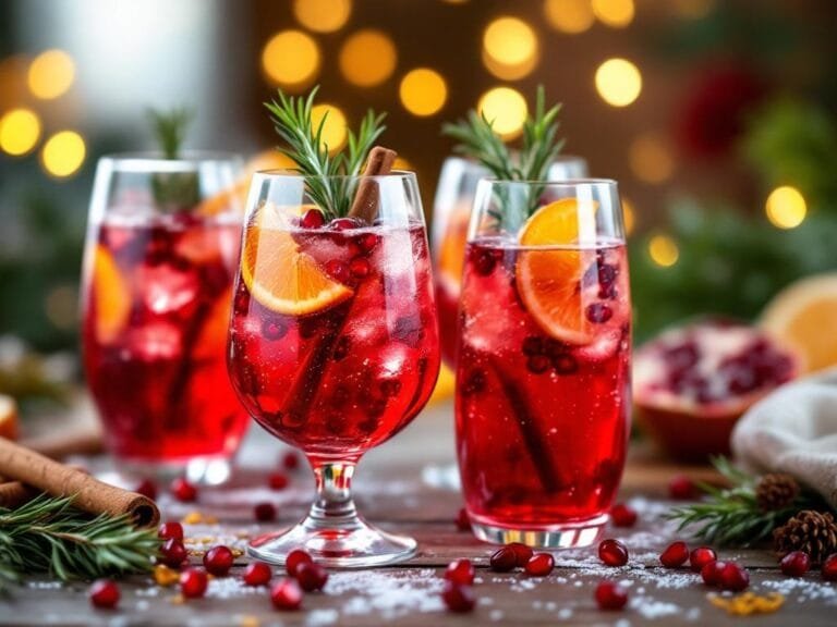 Sparkling Pomegranate Christmas Spritz Recipe Ideas